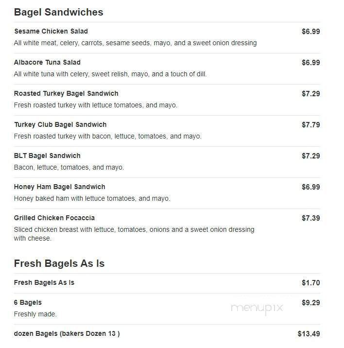 Perfecto's Caffe - North Andover, MA menu_pic