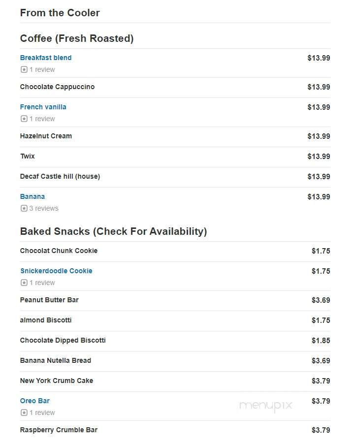 Perfecto's Caffe - North Andover, MA menu_pic