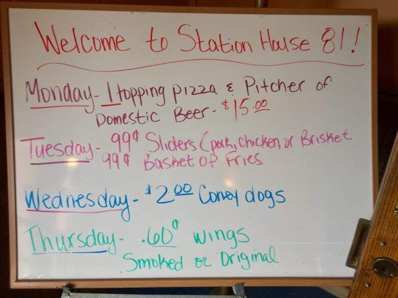 Station House 81 - Commercial Point, OH menu_pic