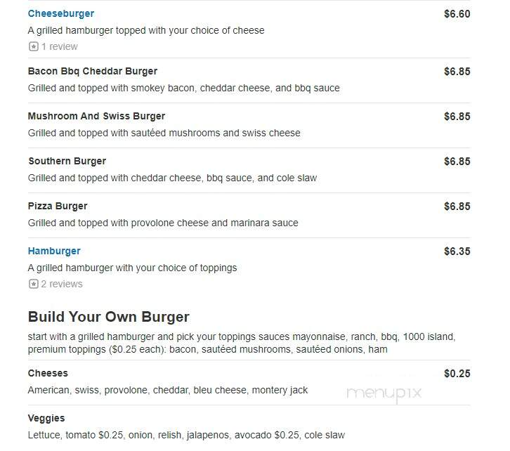 Cassell's Grille - Mount Holly Springs, PA menu_pic