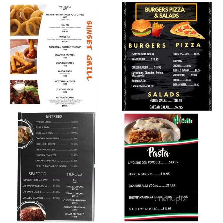 Sunset Grill - Seaford, NY menu_pic