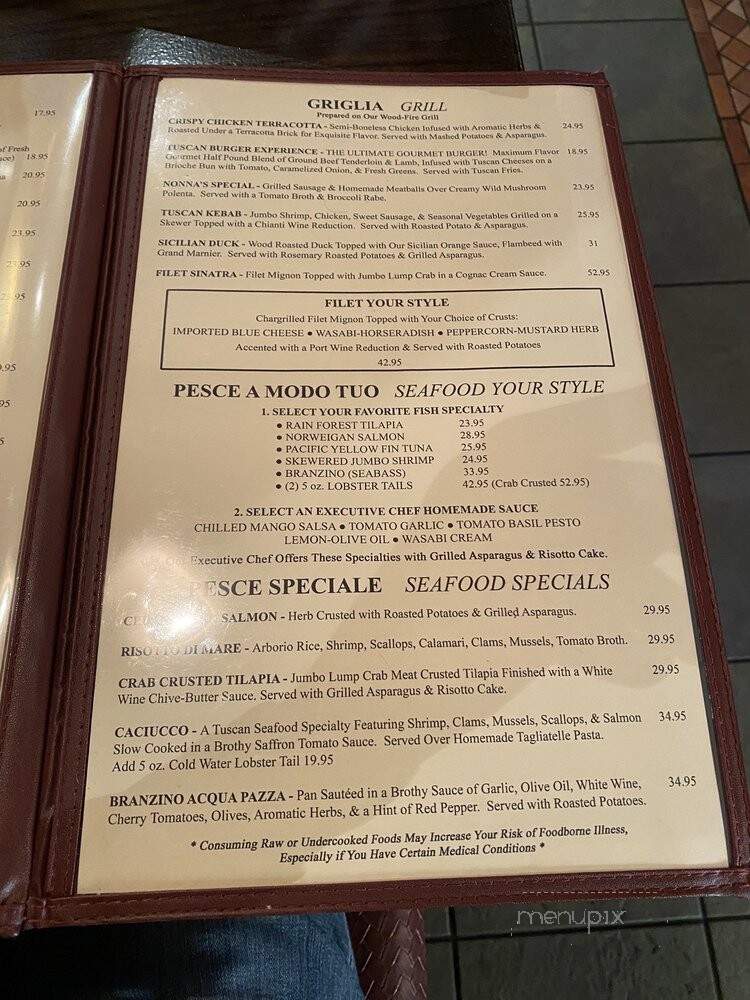Toscana 52 - Feasterville Trevose, PA menu_pic