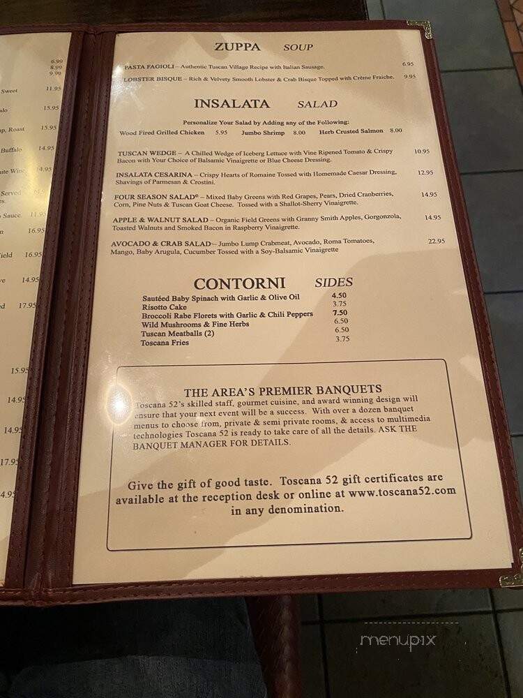 Toscana 52 - Feasterville Trevose, PA menu_pic