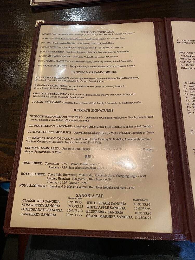Toscana 52 - Feasterville Trevose, PA menu_pic