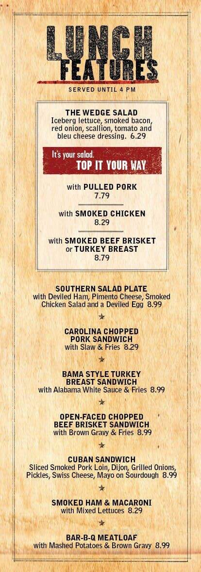 Jim 'N Nick's Bar-B-Q - Alabaster, AL menu_pic