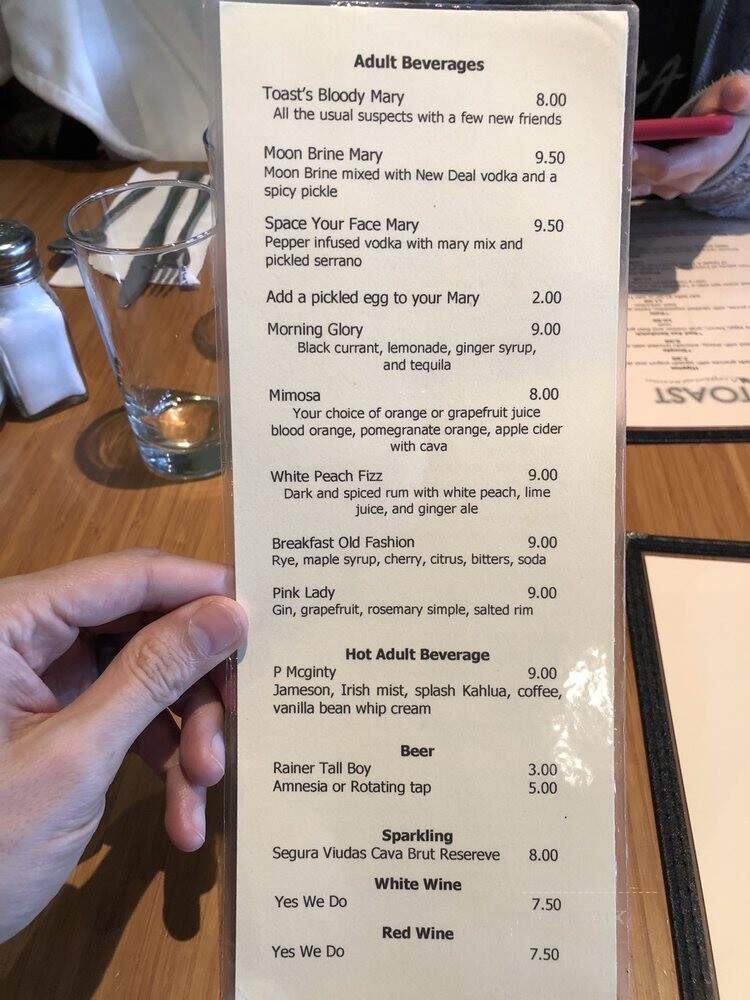 Toast - Portland, OR menu_pic