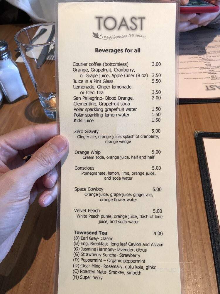 Toast - Portland, OR menu_pic