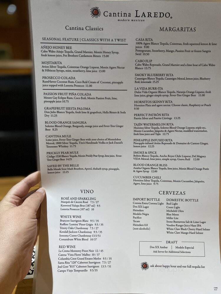 Cantina Laredo - Wesley Chapel, FL menu_pic