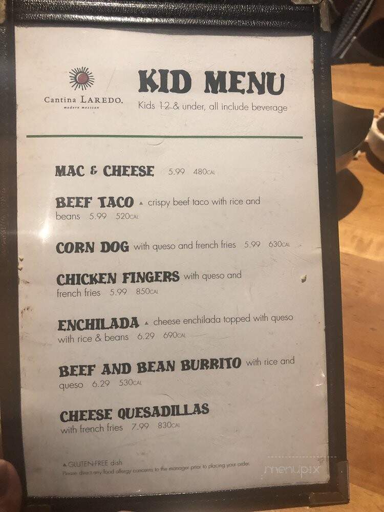 Cantina Laredo - Wesley Chapel, FL menu_pic