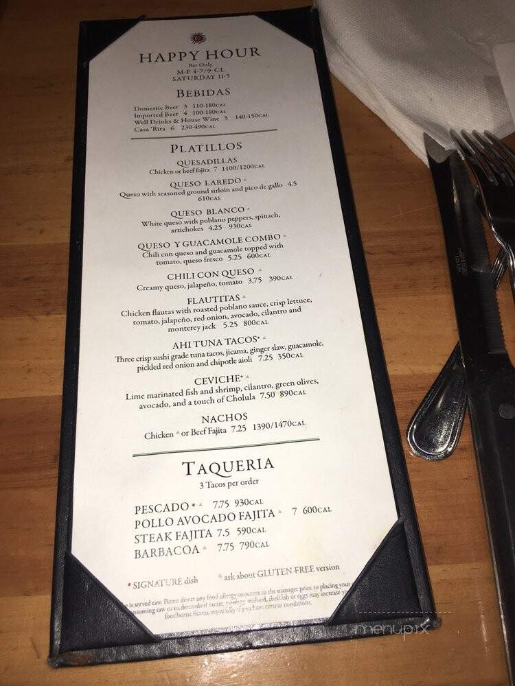 Cantina Laredo - Wesley Chapel, FL menu_pic