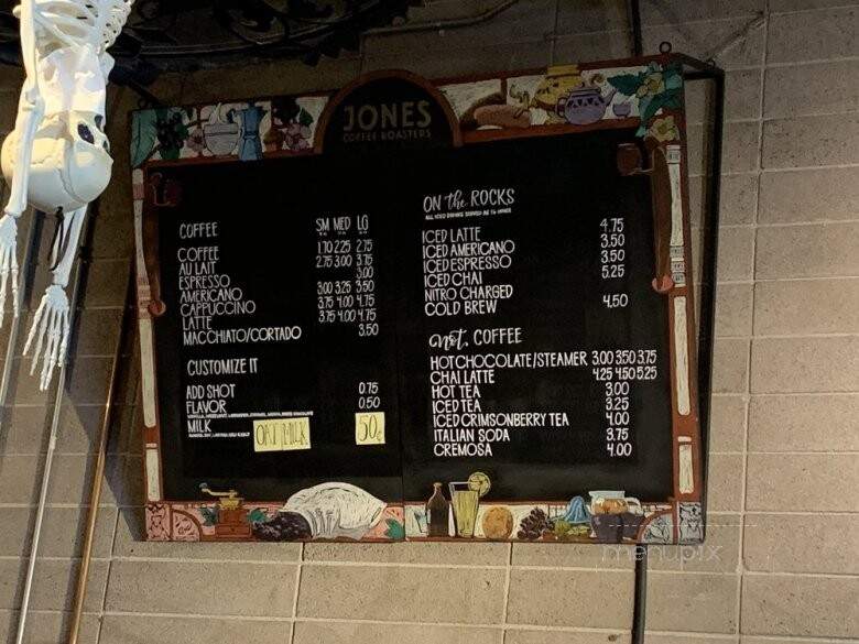 Jones Coffee Roasters - Pasadena, CA menu_pic