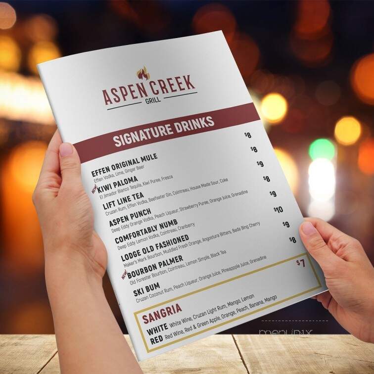 Aspen Creek - Louisville, KY menu_pic