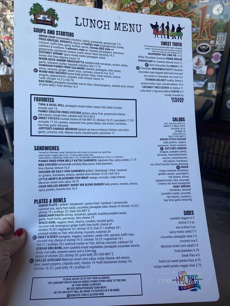 Food Shack - Jupiter, FL menu_pic