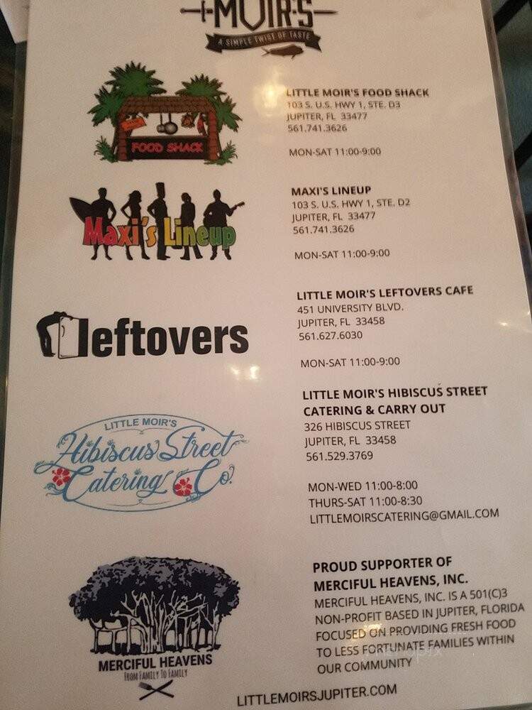Food Shack - Jupiter, FL menu_pic