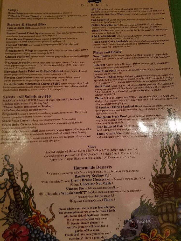 Food Shack - Jupiter, FL menu_pic