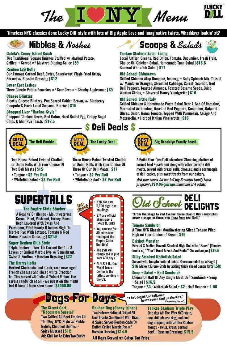 Lucky Dill Deli - Palm Harbor, FL menu_pic