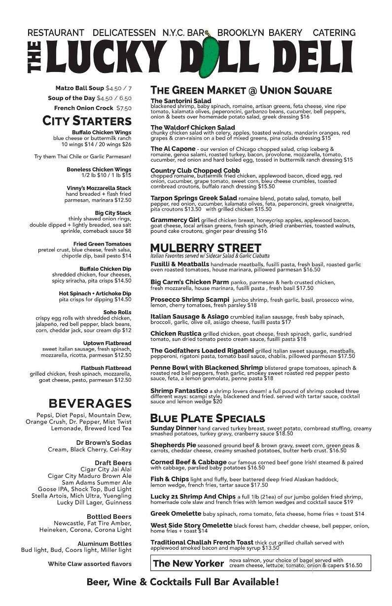 Lucky Dill Deli - Palm Harbor, FL menu_pic