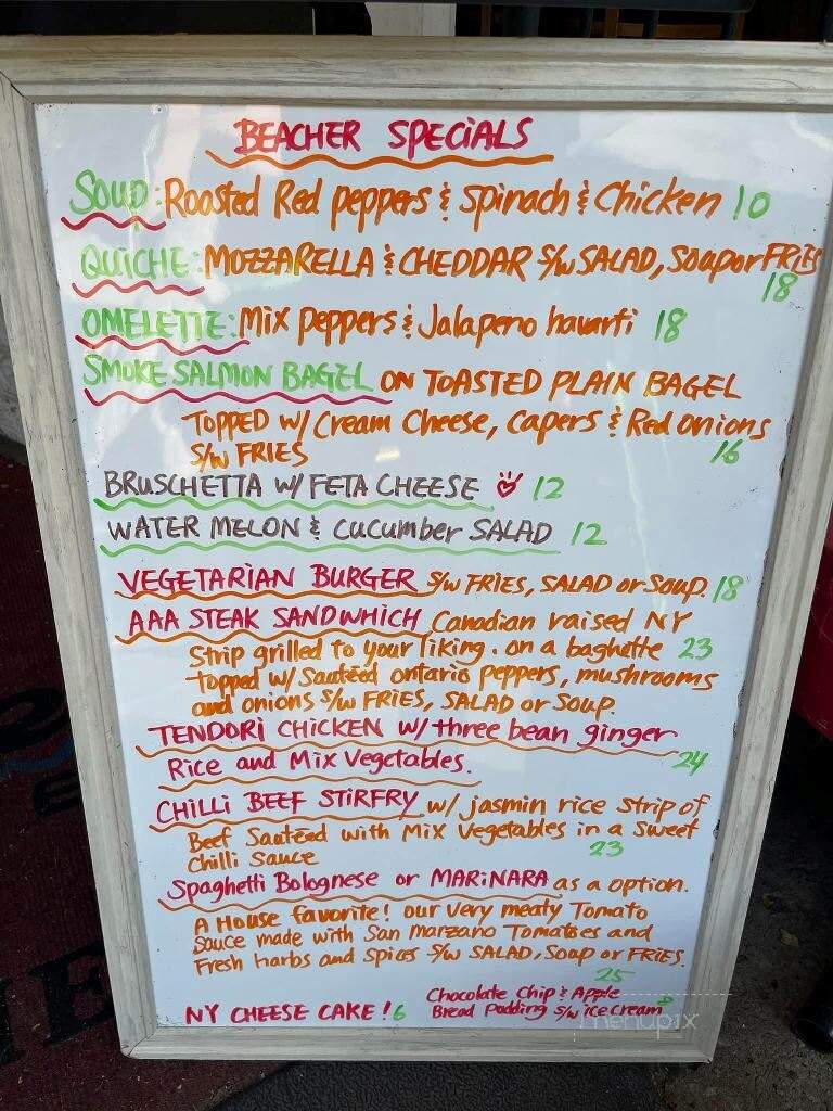The Beacher Cafe - Toronto, ON menu_pic