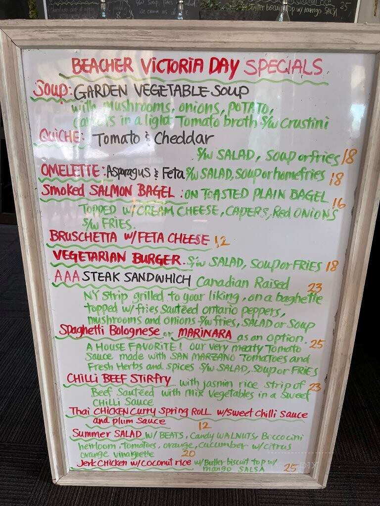 The Beacher Cafe - Toronto, ON menu_pic