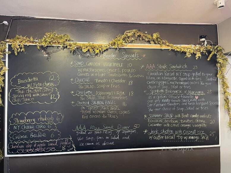 The Beacher Cafe - Toronto, ON menu_pic