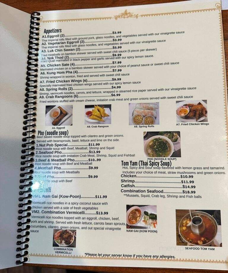 Nut Pob Restaurant Inc - Des Moines, IA menu_pic