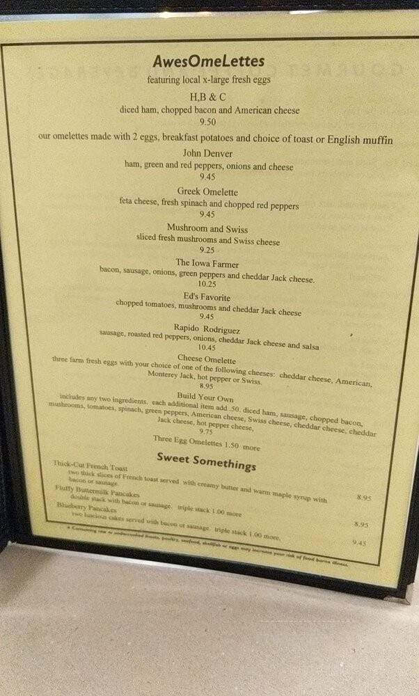 Tremont Inn On Main - Marshalltown, IA menu_pic