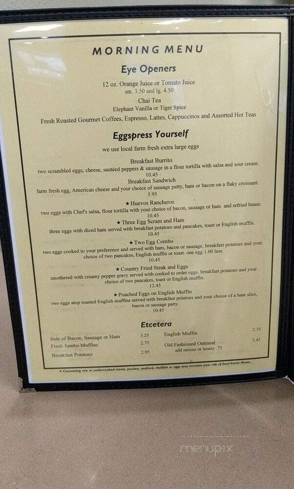 Tremont Inn On Main - Marshalltown, IA menu_pic