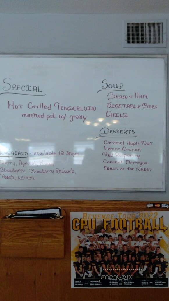 Joensy's Restaurant - Center Point, IA menu_pic