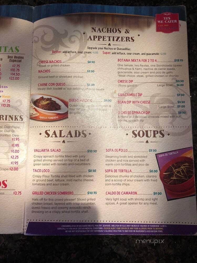 Dos Reales Mexican Restaurant - Overland Park, KS menu_pic
