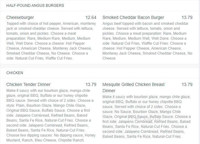 Tumbleweed Southwest Grill - Valley Station, KY menu_pic