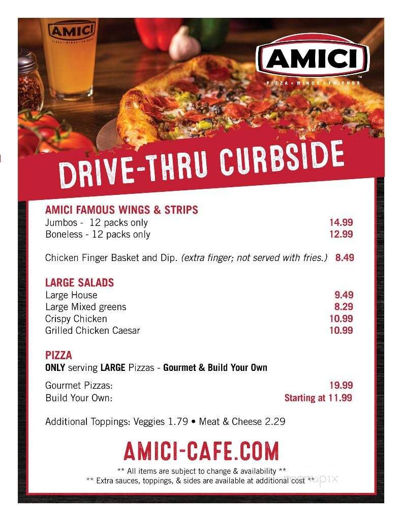 Amici Italian Cafe - Covington, GA menu_pic