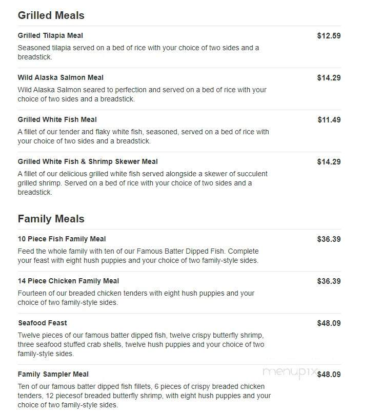 Captain D's Seafood - Douglas, GA menu_pic