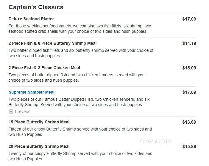 Captain D's Seafood - Buford, GA menu_pic