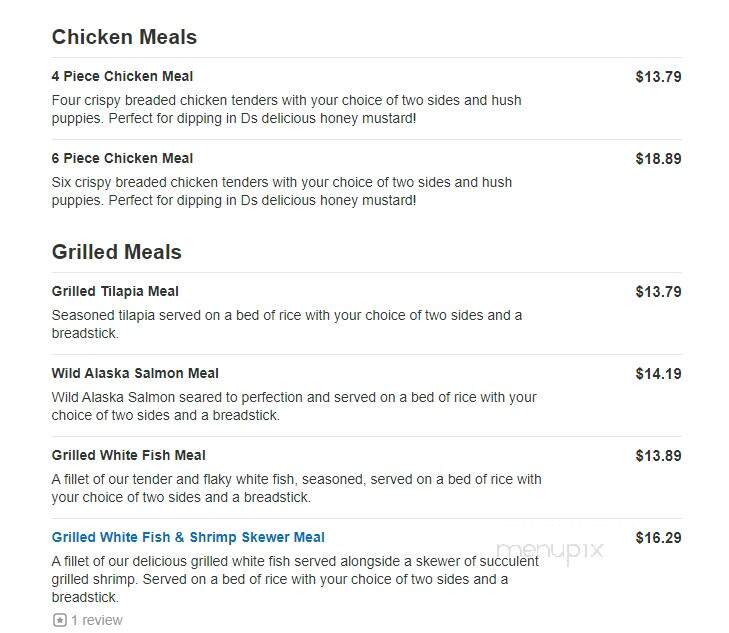 Captain D's Seafood - Buford, GA menu_pic