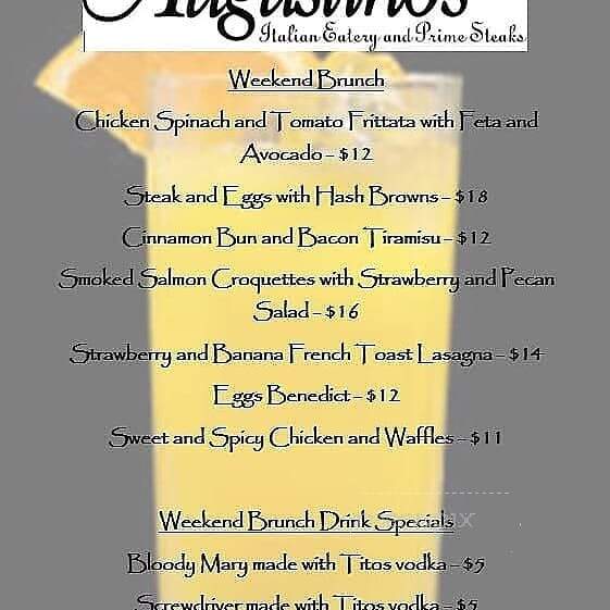 Augustino's An Italian Eatery - Augusta, GA menu_pic