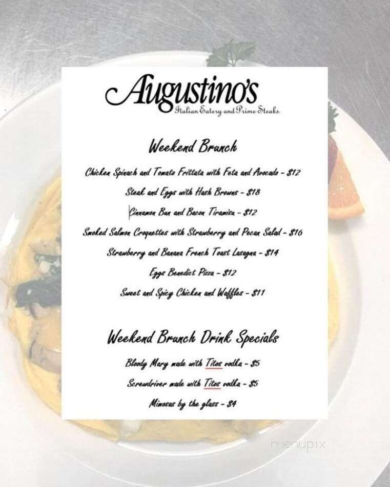 Augustino's An Italian Eatery - Augusta, GA menu_pic