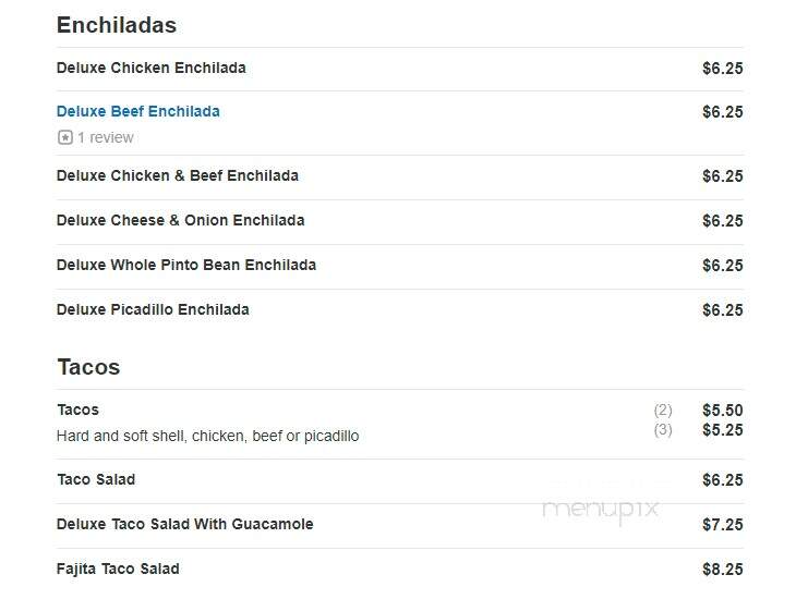 El Tequila Mexican Restaurant - Northfield, MN menu_pic