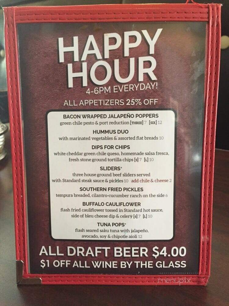 Standard Diner - Albuquerque, NM menu_pic