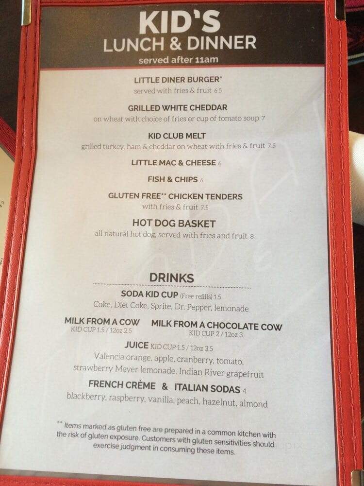 Standard Diner - Albuquerque, NM menu_pic