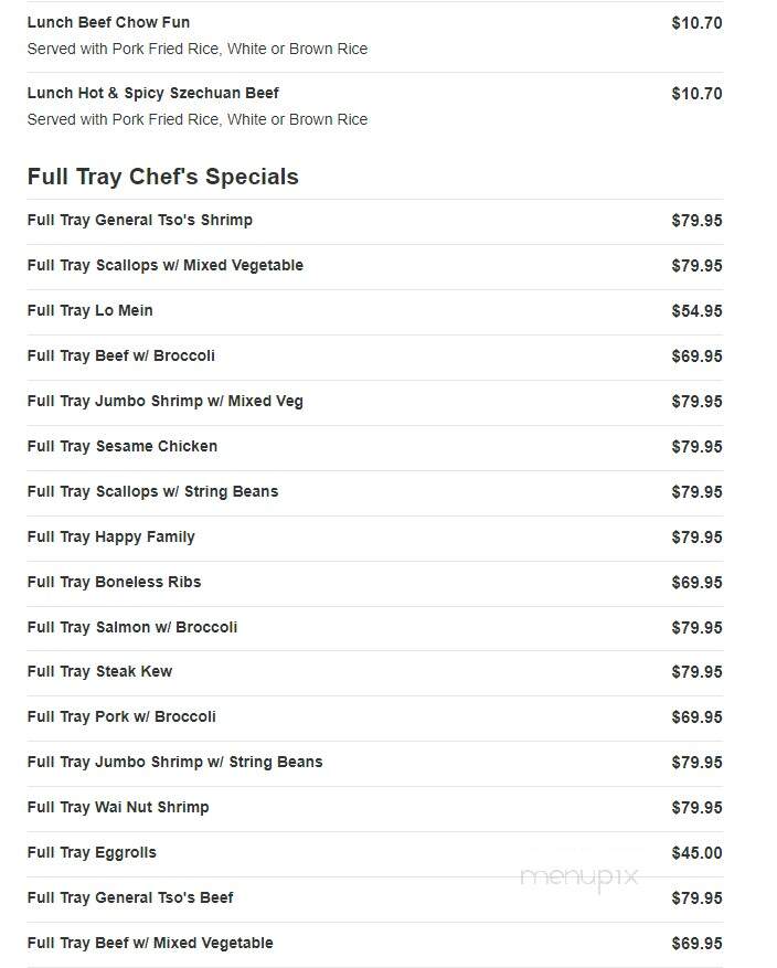 East Meets West - Rockaway Park, NY menu_pic