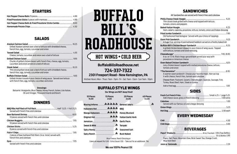 Buffalo Bill's Roadhouse - New Kensington, PA