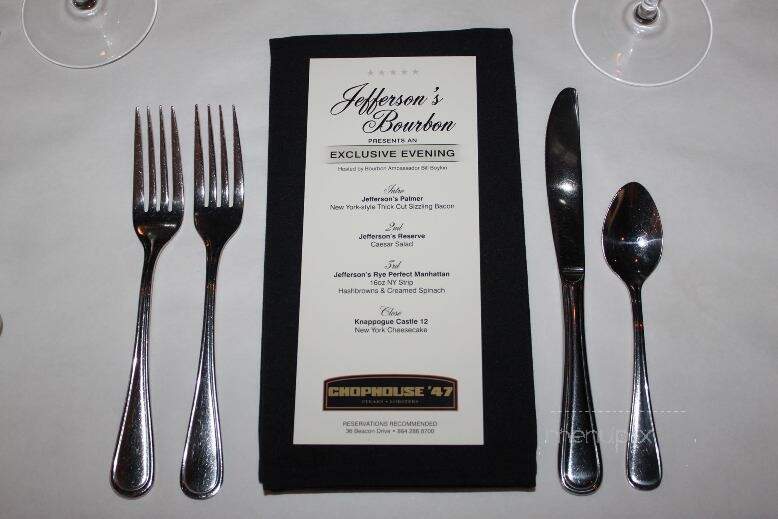 Chophouse '47 - Greenville, SC menu_pic