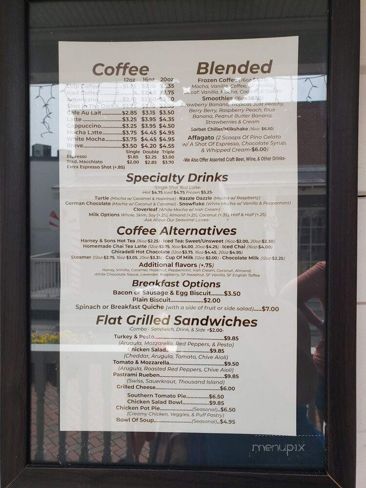 Common Ground - Beaufort, SC menu_pic