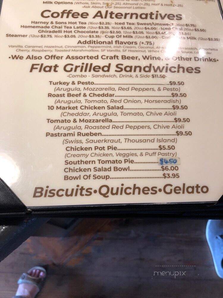 Common Ground - Beaufort, SC menu_pic