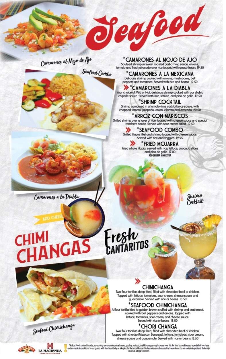 La Hacienda Mexican Restaurant - North Charleston, SC menu_pic