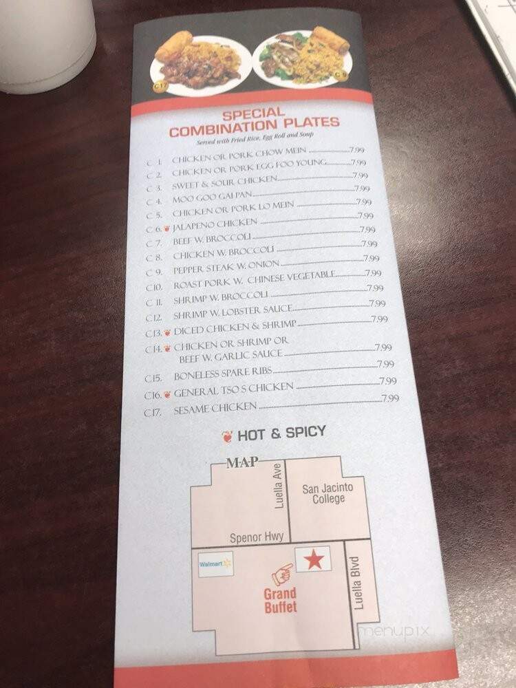 Grand Buffet - Deer Park, TX menu_pic