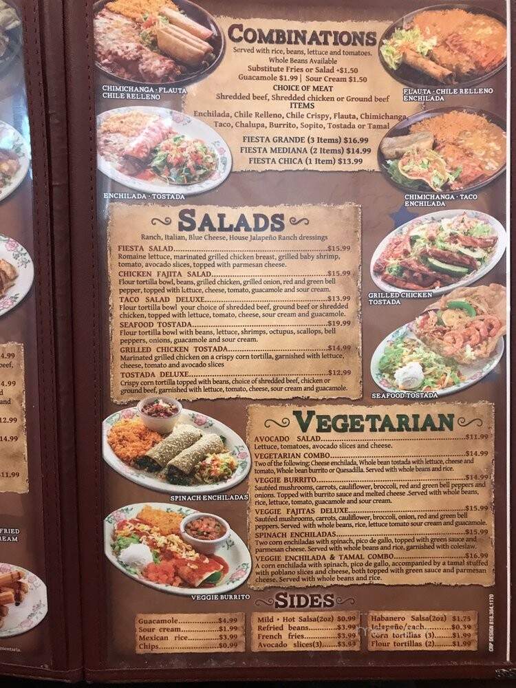 Fiesta Mexicana - Moab, UT menu_pic