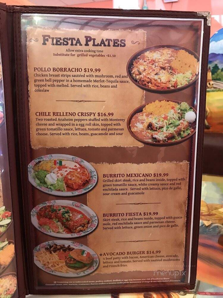 Fiesta Mexicana - Moab, UT menu_pic