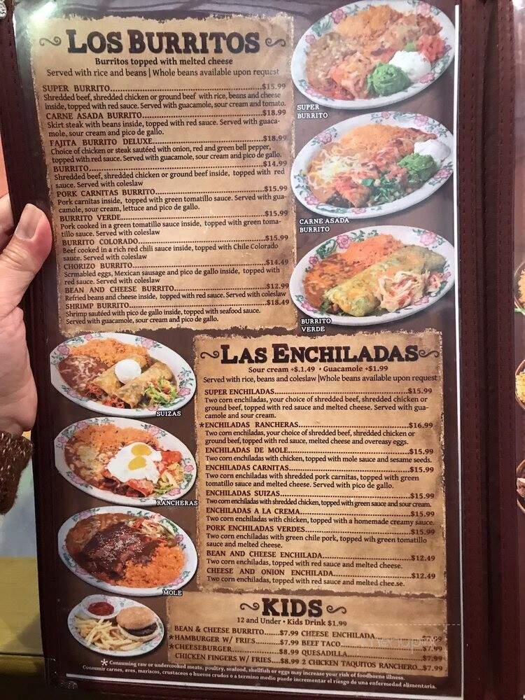 Fiesta Mexicana - Moab, UT menu_pic