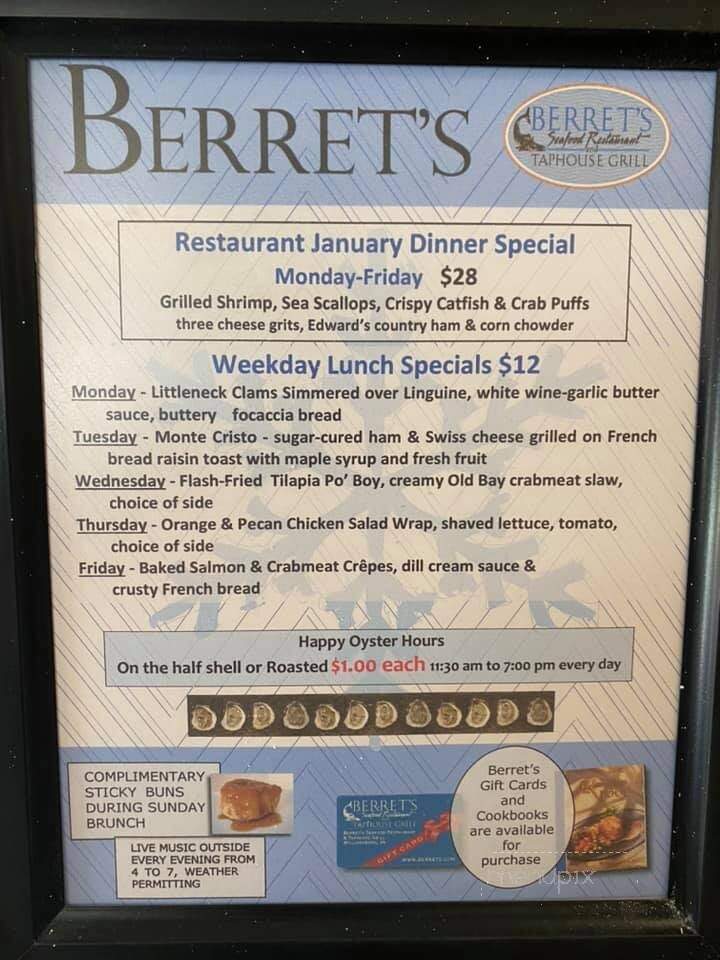 Berret's Seafood Restaurant & Taphouse Grill - Williamsburg, VA